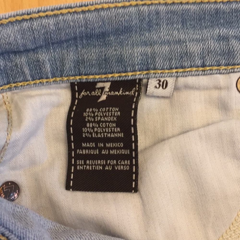 7 For All Mankind Ripped Jeans - Picture 4 of 4